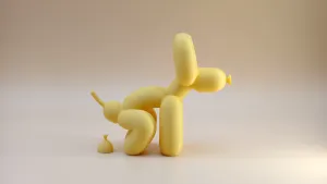 拉便便的气球狗