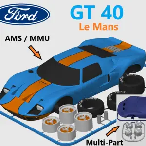 Ford GT 40 (Le Mans) Kit Card (1:24 scale)