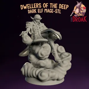Dark Elf Mage - Dwellers of the Deep