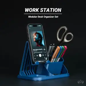 Modular Desk Organizer System| iPhone Stand Module