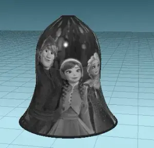 Frozen christmas bell