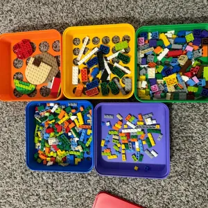 Lego stackable sorting bins