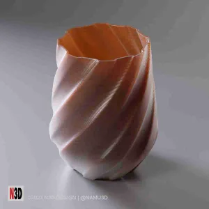 Vase 0020 B - Twisted cone vase