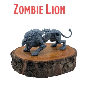 Zombie Lion - MGM Print-Ready Mini