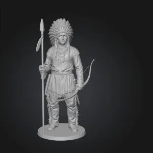 Statue of a Native Indian Warrior