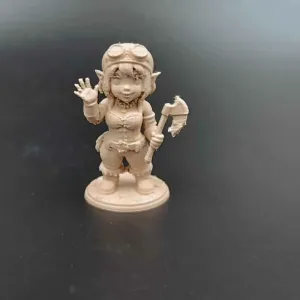 Female Dwarf Adventurer miniature - RPG - D&D