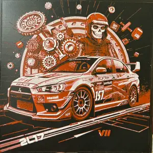 Mitsubishi Lancer Evolution VIIV2 Hueforge 200x200