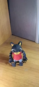 Pug "Orejan" Articulado – Estilo Chibi Print-in-Place