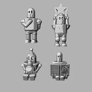 Retrobots (32mm scale, scaleable)
