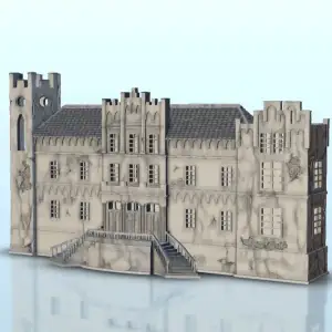 Luxurious palace 2 - terrain WW2 scenery modern miniatures