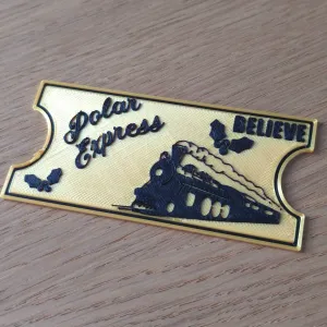 Polar Express Goldenes Ticket Weihnachten XMas