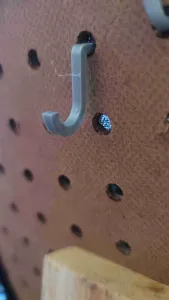 Small Hook for Peg Board