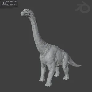 Brachiosaurus STL | Dinosaur Sculpture | 3D Print File