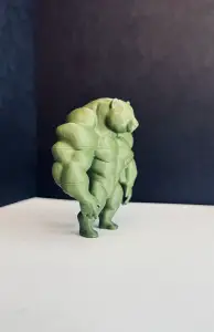 Body builder bear dnd figure
