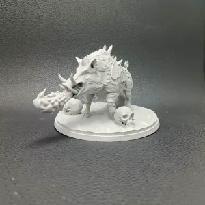 D&D Hellish Undead Giant Boar DnD Monster - RPG