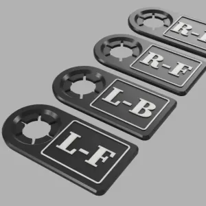 Tire/wheel valve tags