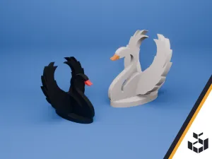 Cute Swan Kit Card | CFS Ready, two sizes