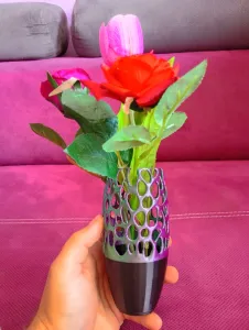 Modern Lattice Vase Elegant 3D