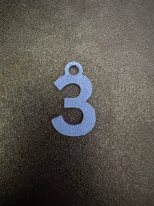 Number Keychain 3