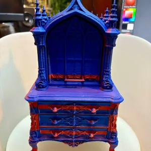 Gothic Arched Curio Cabinet