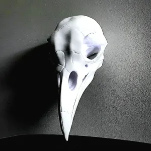 Gothic Raven Skull - Wall Display