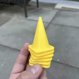 Traffic cone for slalom