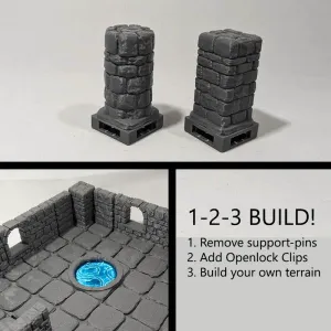 Dungeon tiles - pillars