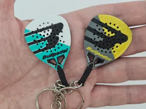 Custom Bullpadel Hack Padel Racket Keychain