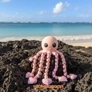 Cute Heart Octopus Articulated Flexi