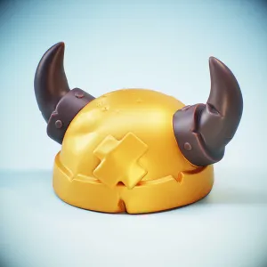 Stylized Viking Helmet life-size - Piece by Piece Printing
