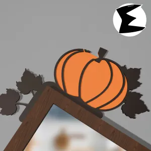 (Dual Color) Pumpkin for Top of Door Frame