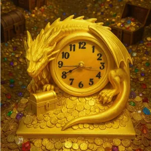 Dragon Treasure horde clock