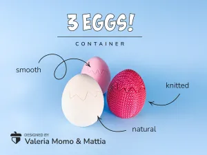 Easter Trio Egg Container, Fun Easter Design Toy
