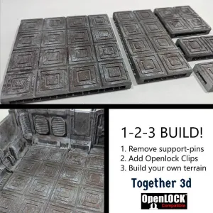 sci fi tiles - square pattern