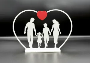 Silhouette Famiglia nel Cuore mod.2