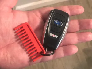 Miniature Keychain Comb