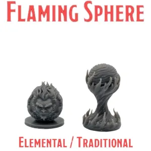 Flaming Sphere Traditional - MGM Print-Ready