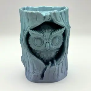 Owl in Log Figure