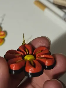 3D Groovy Bloom Earrings