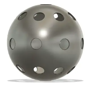 Indoor pickleball, proper weight and holes for indoor use
