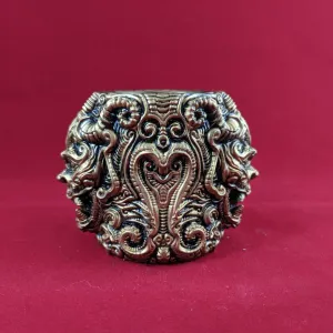 pencil cup with ornaments