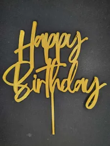 Cake Topper - Happy Birthday