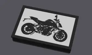 KTM Duke 390 Leuchtkasten für wled esp8266