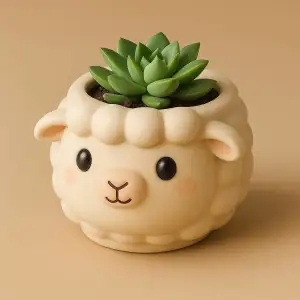 Sheep pot planter - Maceta oveja