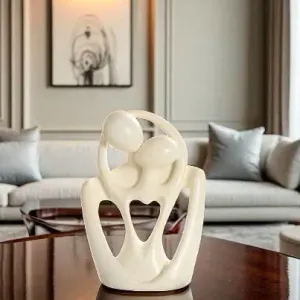 The Embrace of Eternal Love - Sculpture of a Couple in Love