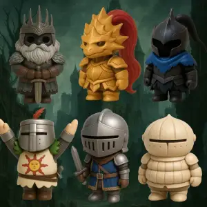 Tiny Heroes – Dark Souls Edition – Pack (6 Models)