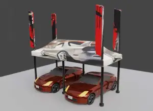 Miniature Racing Service Tent scale 1/64