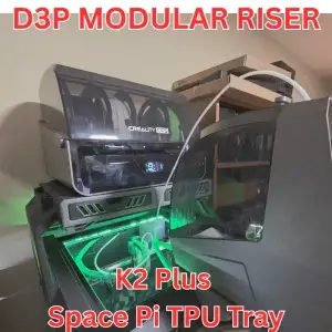 K2 Plus Space Pi TPU tray for D3P Riser