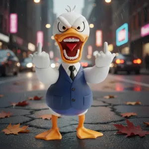 "Angry" Duck