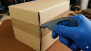 box parcel cardboard opener